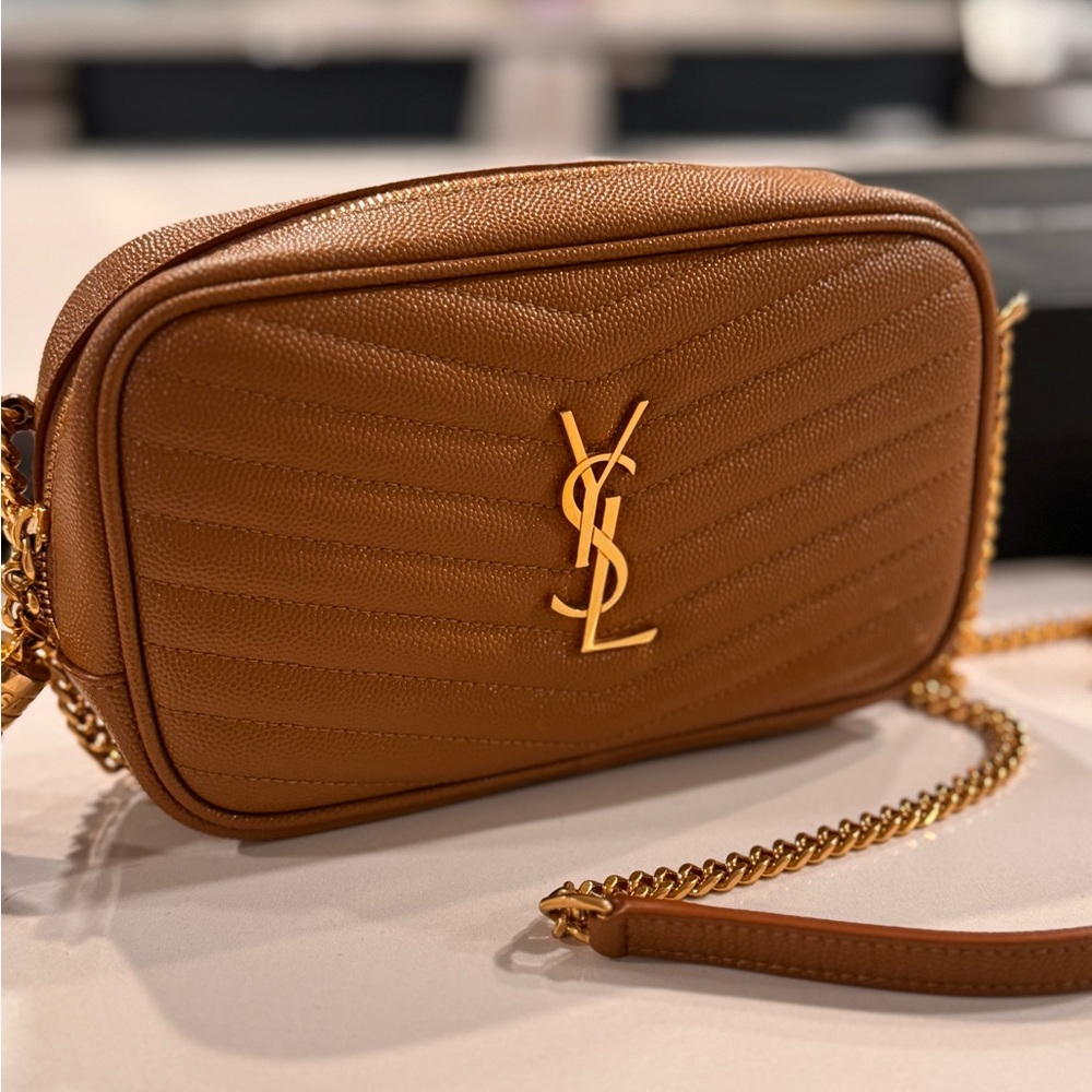 Saint Laurent
Mini Lou Matelassé Leather Camera Bag